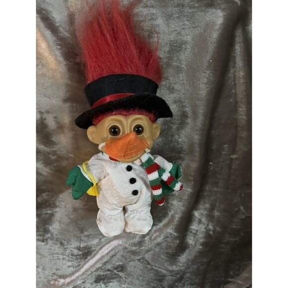 CHRISTMAS SNOWMAN - 5" Russ Troll Doll - NEW IN ORIGINAL BAG - Picture 4 of 14
